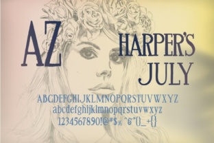 AZ Harpers July: A Timeless Serif Font for Digital Branding