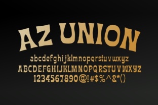AZ Union: A Retro Sans Serif That Feels Like Found Typography