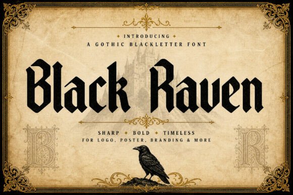 Black Raven: A Gothic Blackletter Font for Bold Campaign Moments