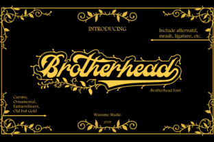 Brotherhead: A Timeless Blackletter Font for Handmade Creators