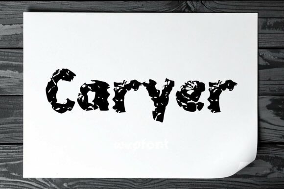 Caryer: A Display Font with Grit and Grace