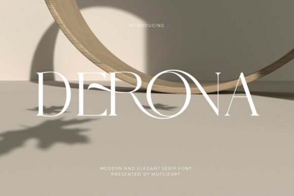 Derona: A Display Serif for High-End Minimalist Branding