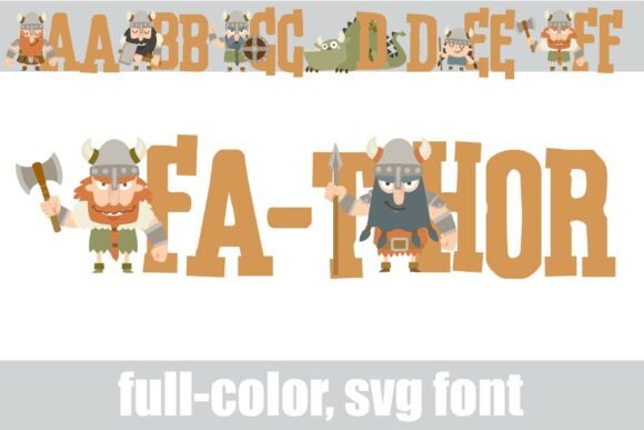 Fa-thor: A Bold, Full-Color Display Typeface for Digital Impact
