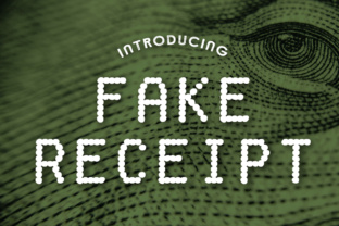 Fake Receipt Font: Retro Charm for Small Business Branding