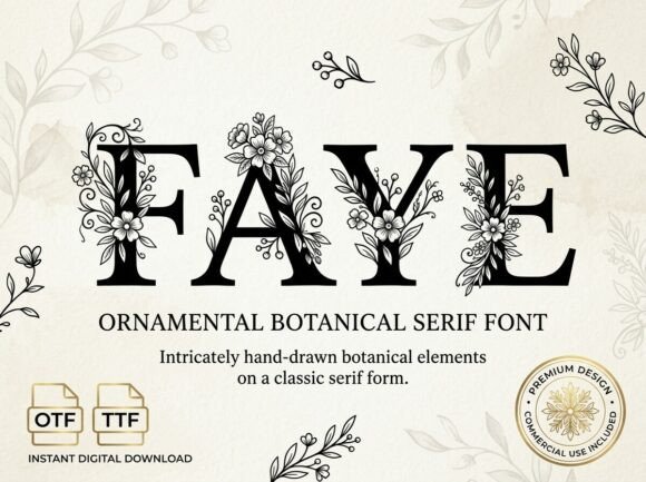 Faye: A Decorative Font That Makes Your Headlines Unmissable