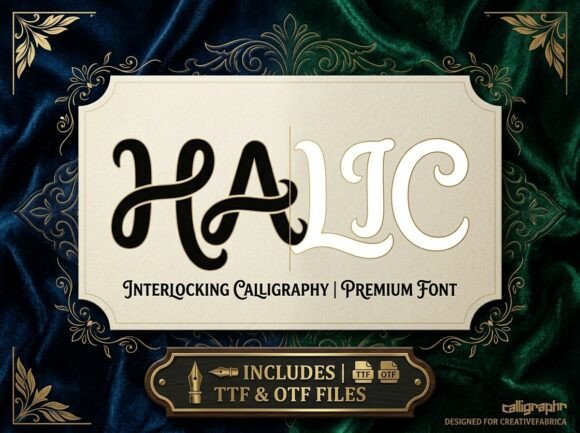 Halic: A Decorative Typeface That Anchors Editorial Mood