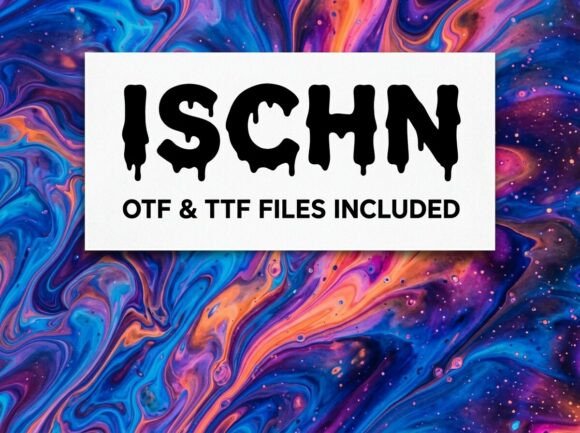 Ischn: A Decorative Font That Makes Your Handmade Goods Shine