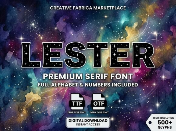 Lester: A Decorative Typeface for Editorial Impact