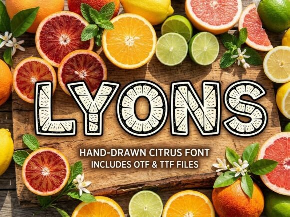 Lyons: A Decorative Display Font That Commands Attention