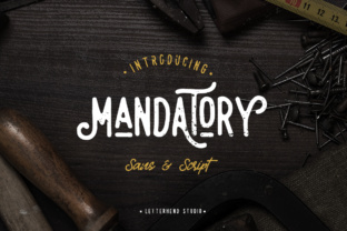 Mandatory Duo: A Retro Sans Serif Font for Digital Impact