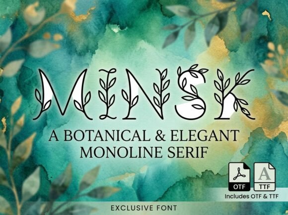Minsk: A Decorative Display Font That Commands Attention