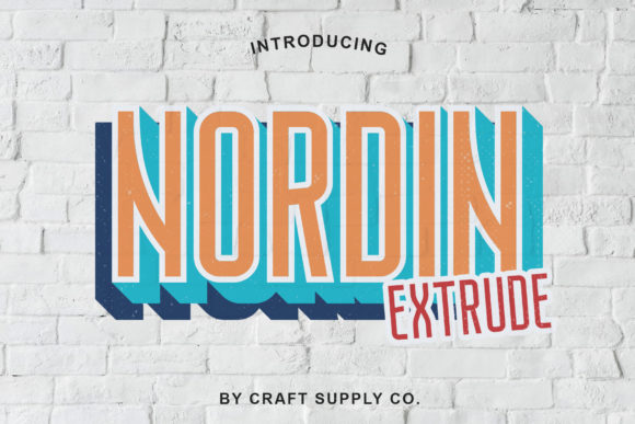Nordin Extrude Family: A Layered Sans Serif for Digital Impact