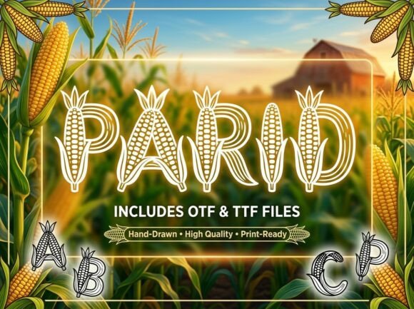 Parid: A Decorative Display Font That Commands Attention