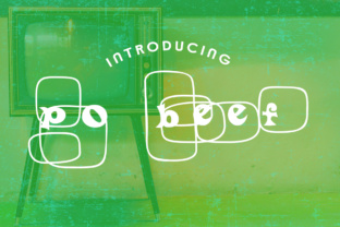 Po Beef: A Retro Display Font That Grabs Attention Fast