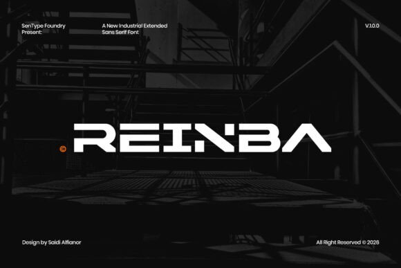 Reinba: A Bold Sans Serif Font for Confident Branding