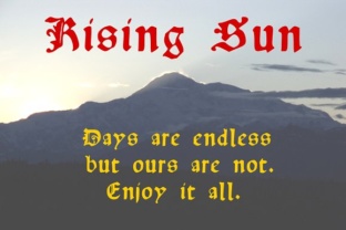 Rising Sun: A Blackletter Font That Commands Attention