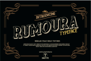Rumoura: A Bold Retro Serif Font for Scroll-Stopping Campaigns