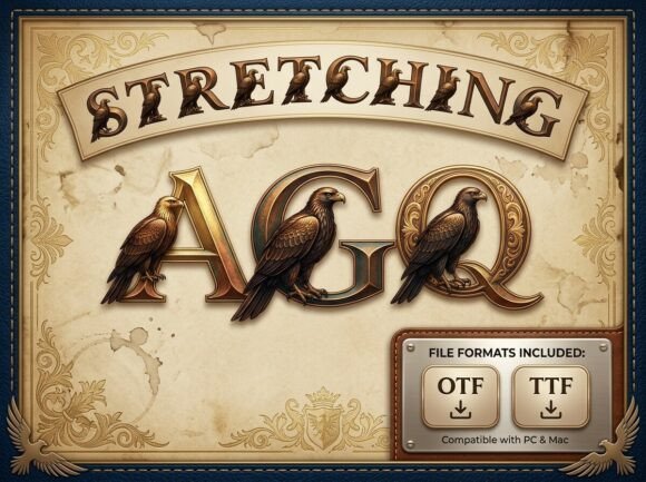 Stretching Font: A Bold Display Typeface for Scroll-Stopping Campaigns