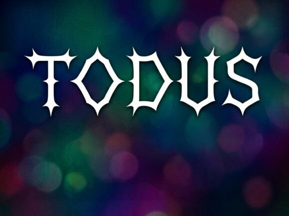 Todus: A Bold Decorative Typeface for Digital Impact