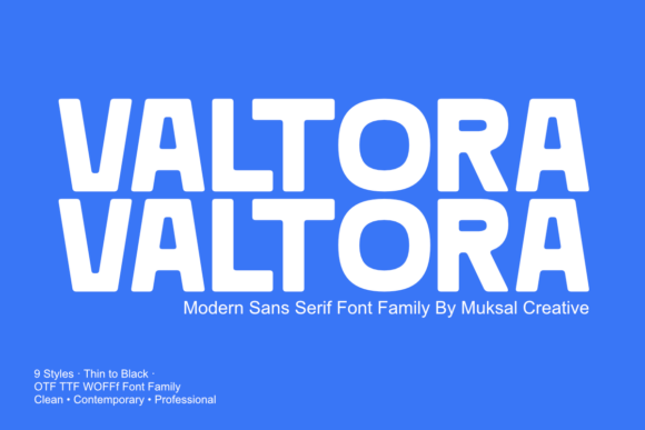 Valtora: A Clean, Flexible Sans Serif for Real Branding Work